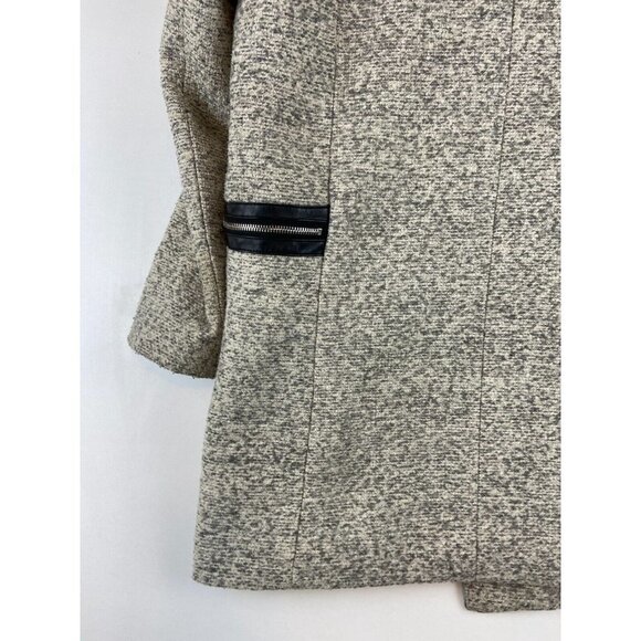 Forever 21 Women's Full Zip Tweed Coat Size Medium - Picture 10 of 10